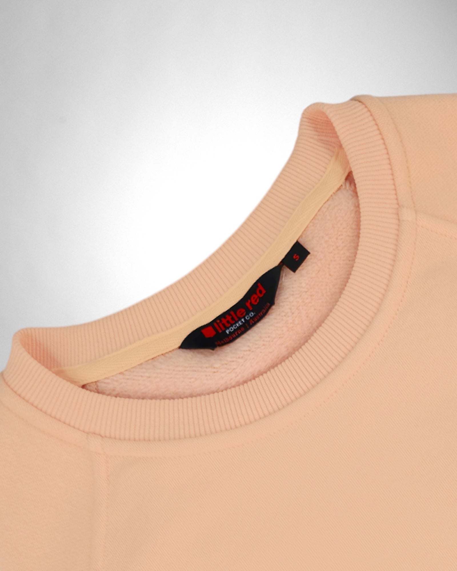 "Catch Some Clean Air" Female Crewneck Sweater - Apricot
