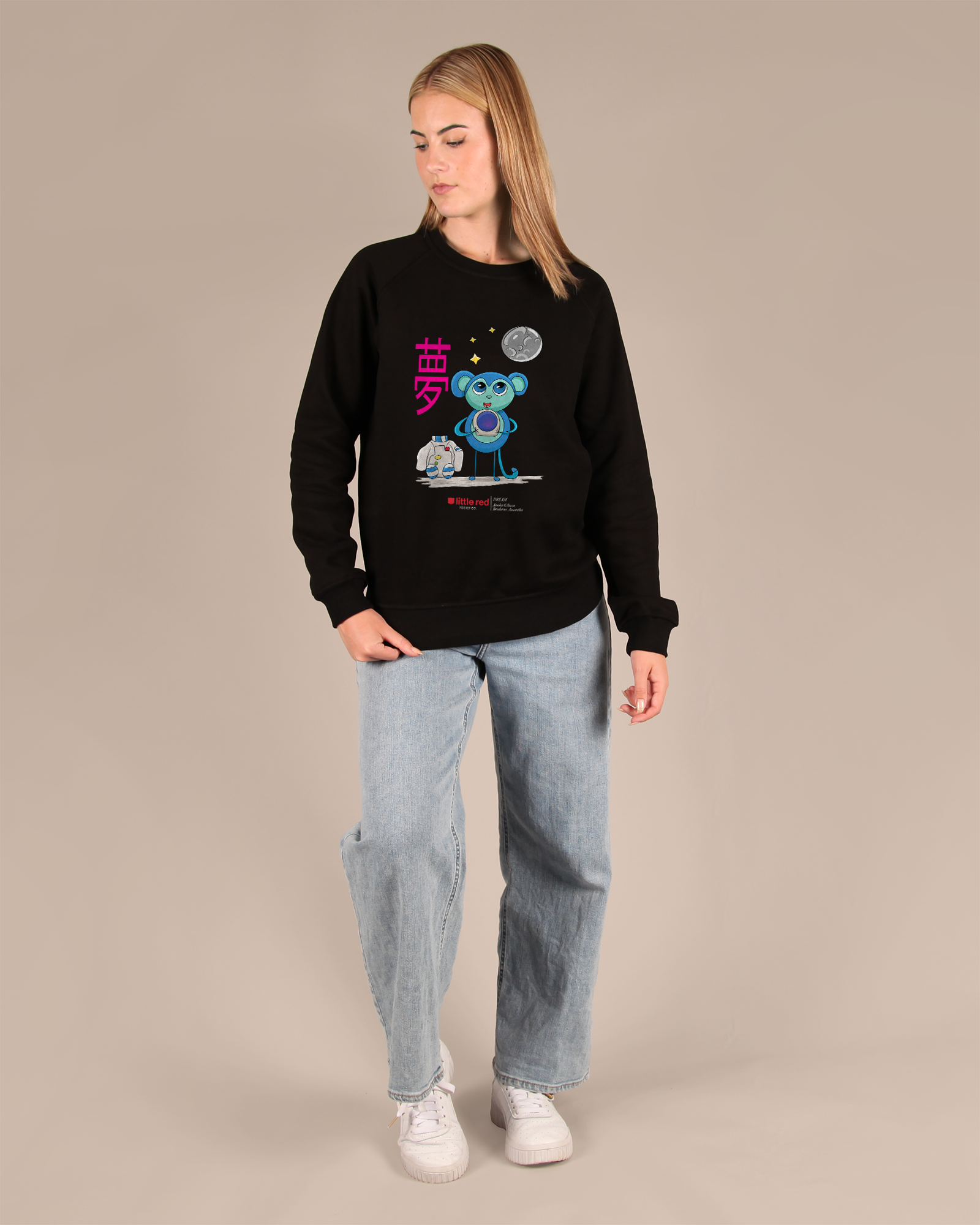 "Dream" Female Crewneck Sweater - Apricot