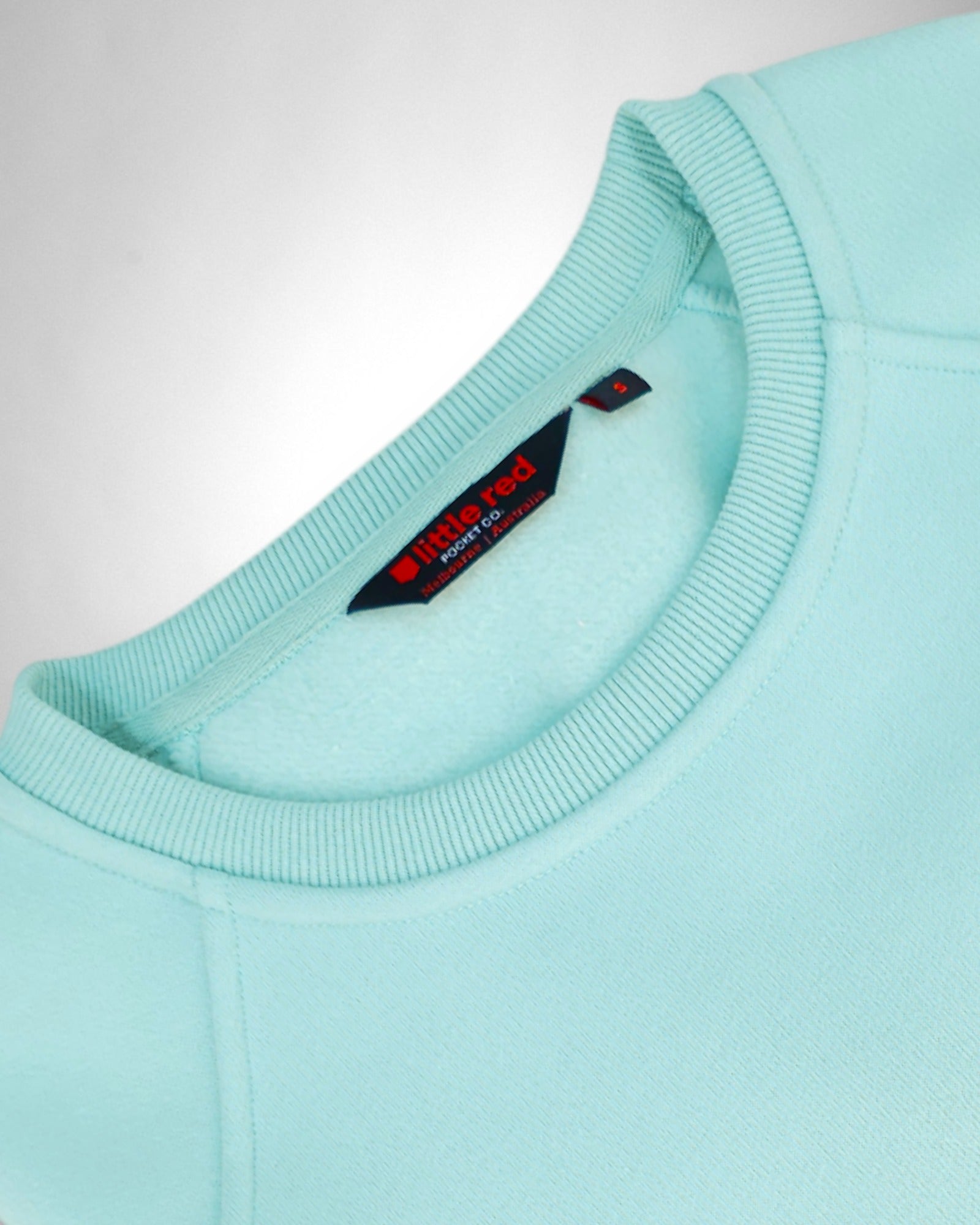 "Catch Some Clean Air" Female Crewneck Sweater - Turquoise