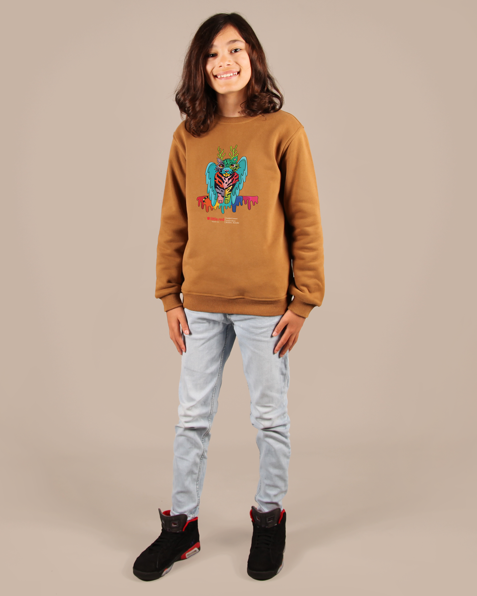 "Faithful Creature" Kids Crewneck Sweater - (Unisex)